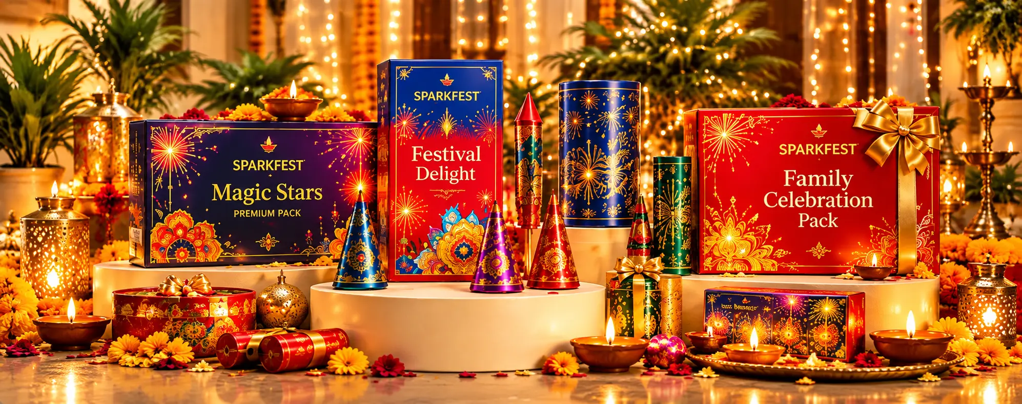 Premium crackers and festive collections for Diwali celebration